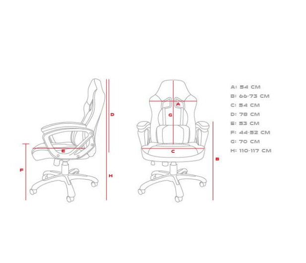 Genesis Fotel gamingowy Nitro 330 czarno-czerwony (SX33) - 1077863 - zdjęcie 5